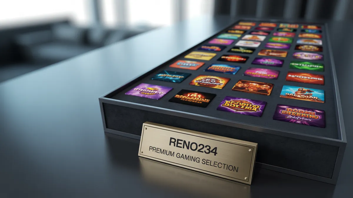 รวมภาพเกมสล็อตยอดนิยมจาก RENO234 แสดงหลากหลายค่ายเกม